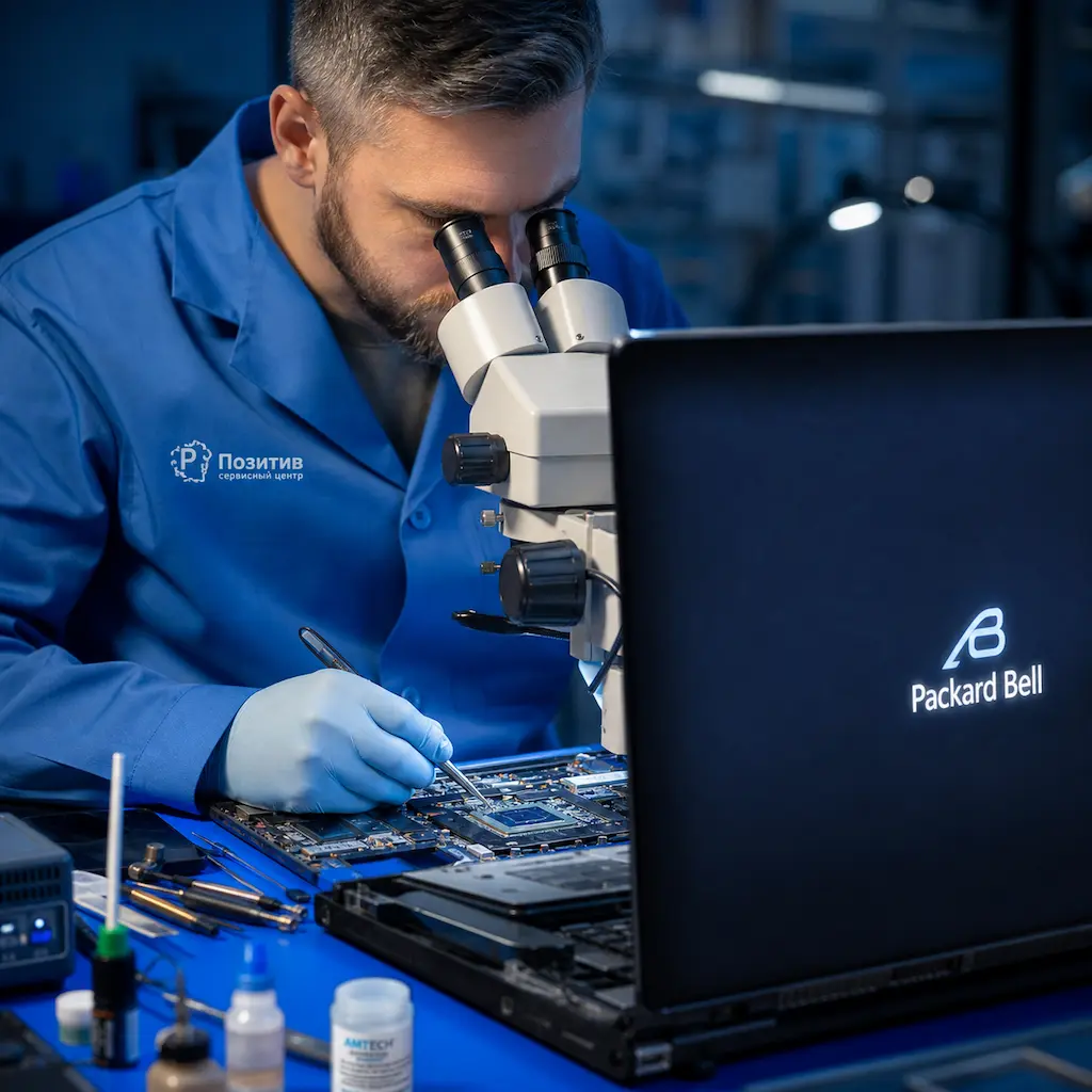 Замена видеокарты ноутбука Packard Bell во Всеволожске