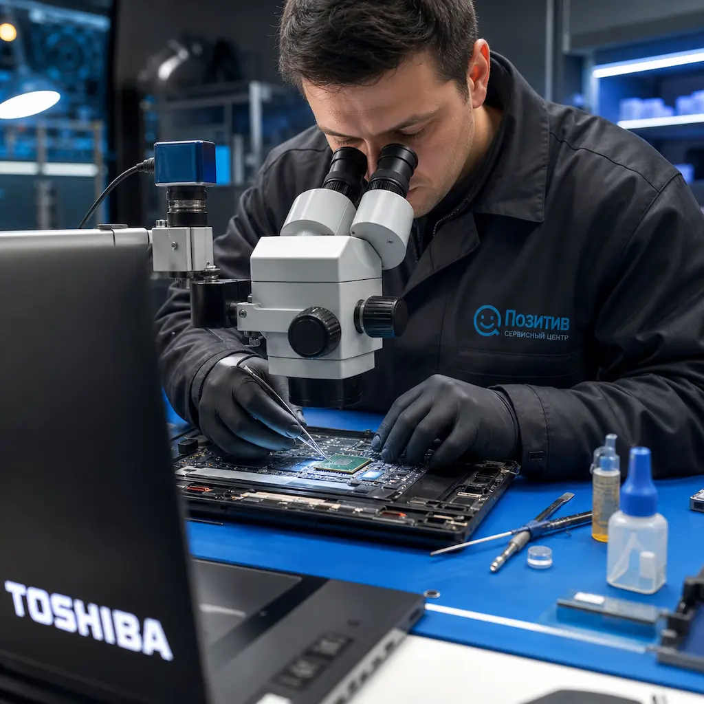 Замена видеокарты ноутбука Toshiba во Всеволожске