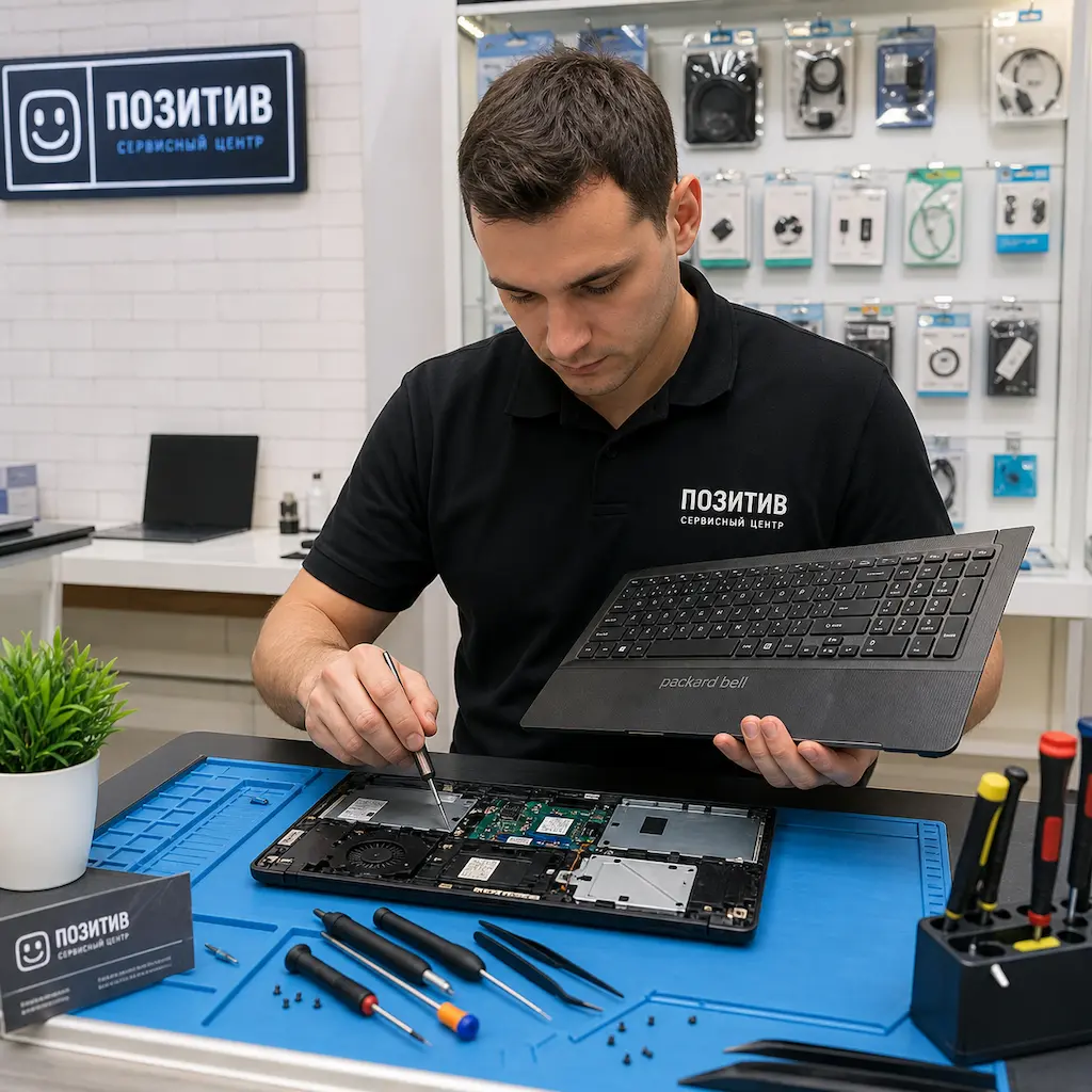 заменить клавиатуру на ноутбуке Packard Bell во Всеволожске