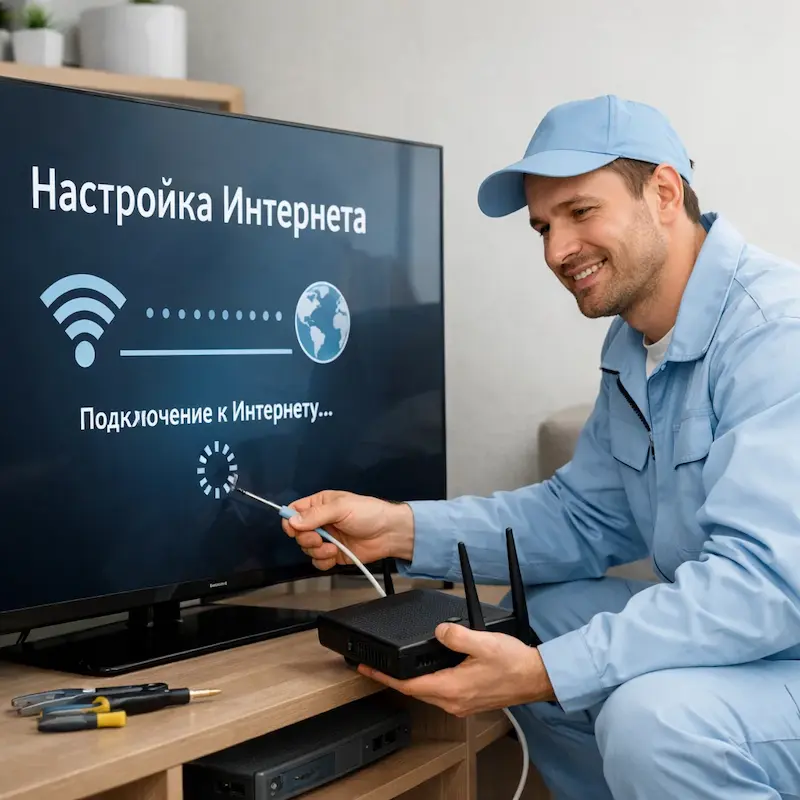 Настройка интернета на ТВ во Всеволожске