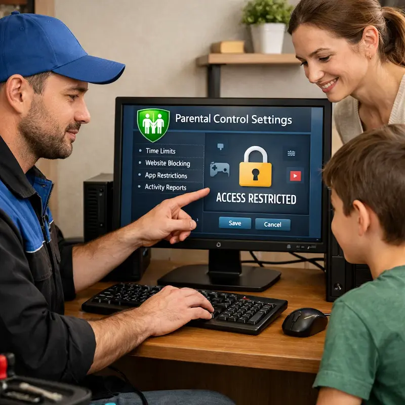 Родительский контроль на компьютере и ноутбуке во Всеволожске