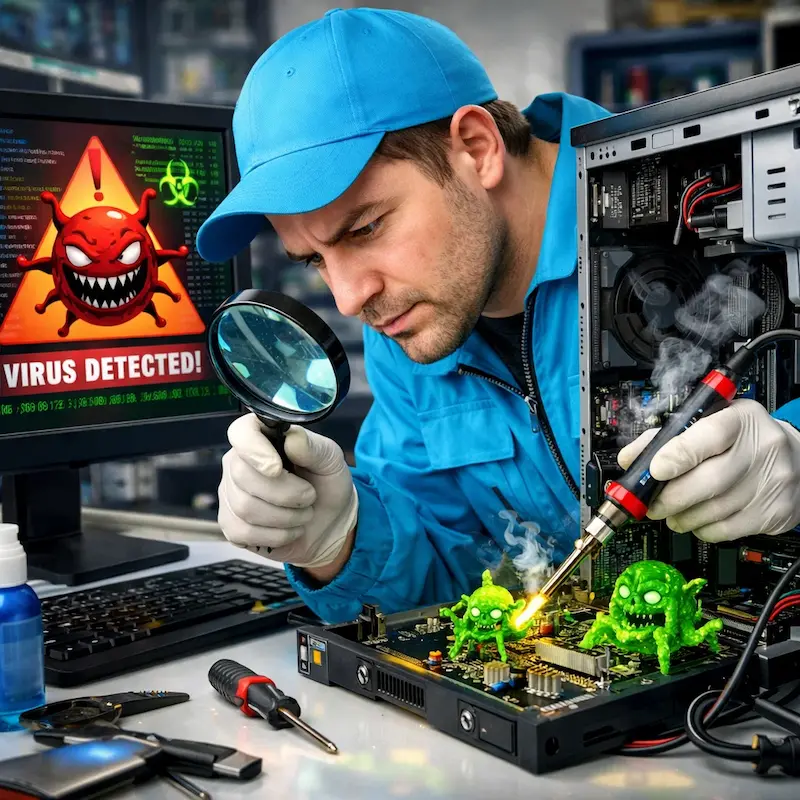 Вылечить компьютерный вирус во Всеволожске